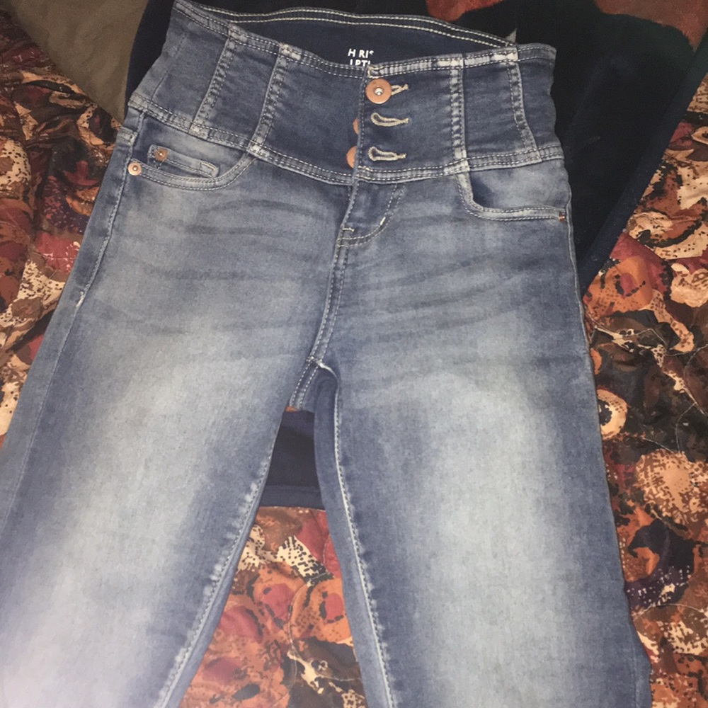 Light blue skinny high waters